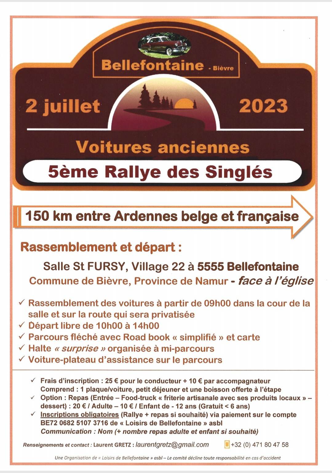 affiche deRallye des Singlés