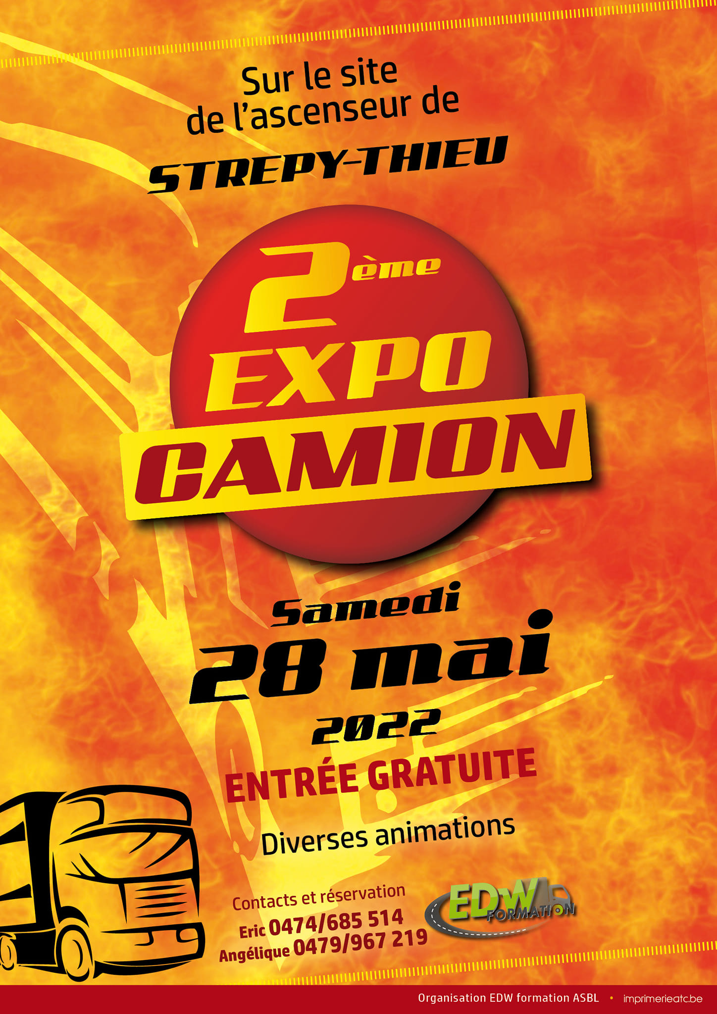 affiche de2ème Expo Camion