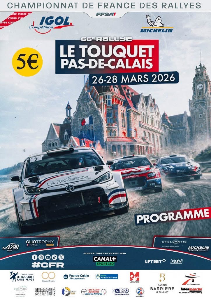 affiche deRallye Le Touquet – Pas-de-Calais