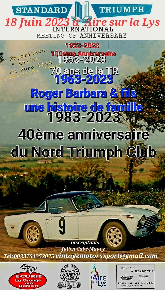 affiche deTriumph International Meeting Anniversary