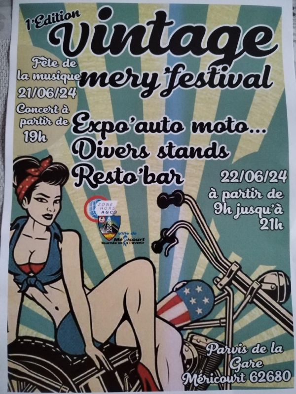 affiche deVintage Mery'Festival