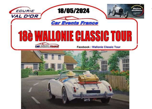 affiche de18ème Wallonie Classic Tour