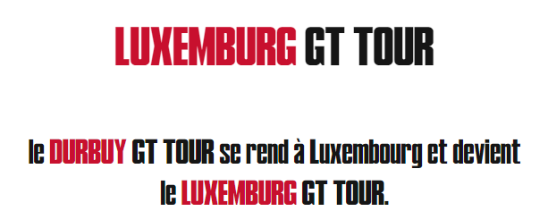 affiche deLUXEMBURG GT TOUR