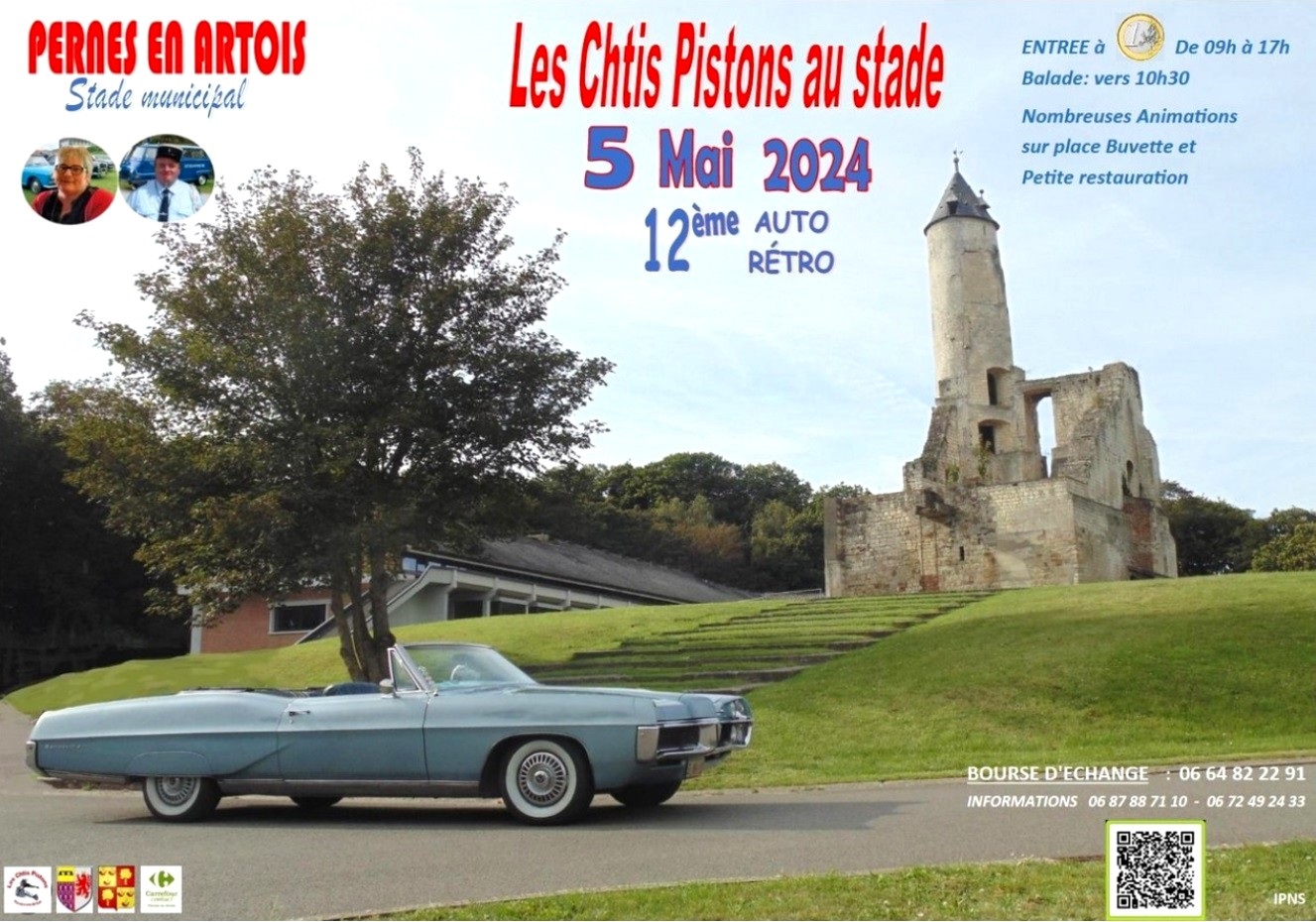 affiche de12Ã¨me Bourse expo Auto-RÃ©tro