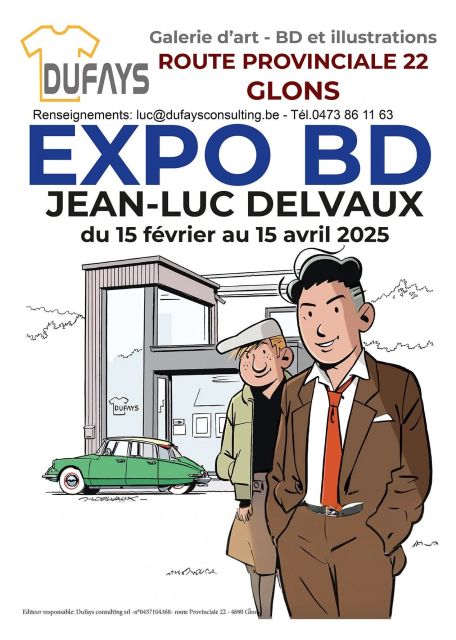 affiche deEXPO BD Jean-Luc DELVAUX