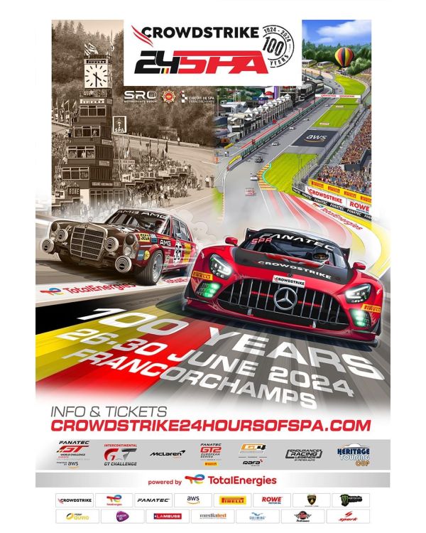 affiche deCrowdStrike 24 Hours of Spa