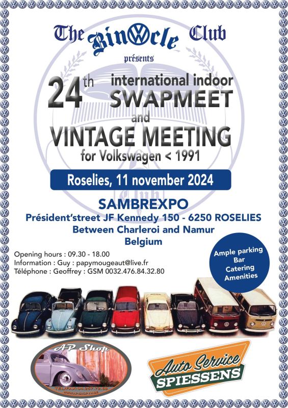affiche de24th VW SWAPMEET & VINTAGE MEETING