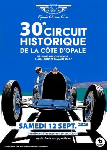 affiche de30ème Circuit Historique de la Côte d'Opale