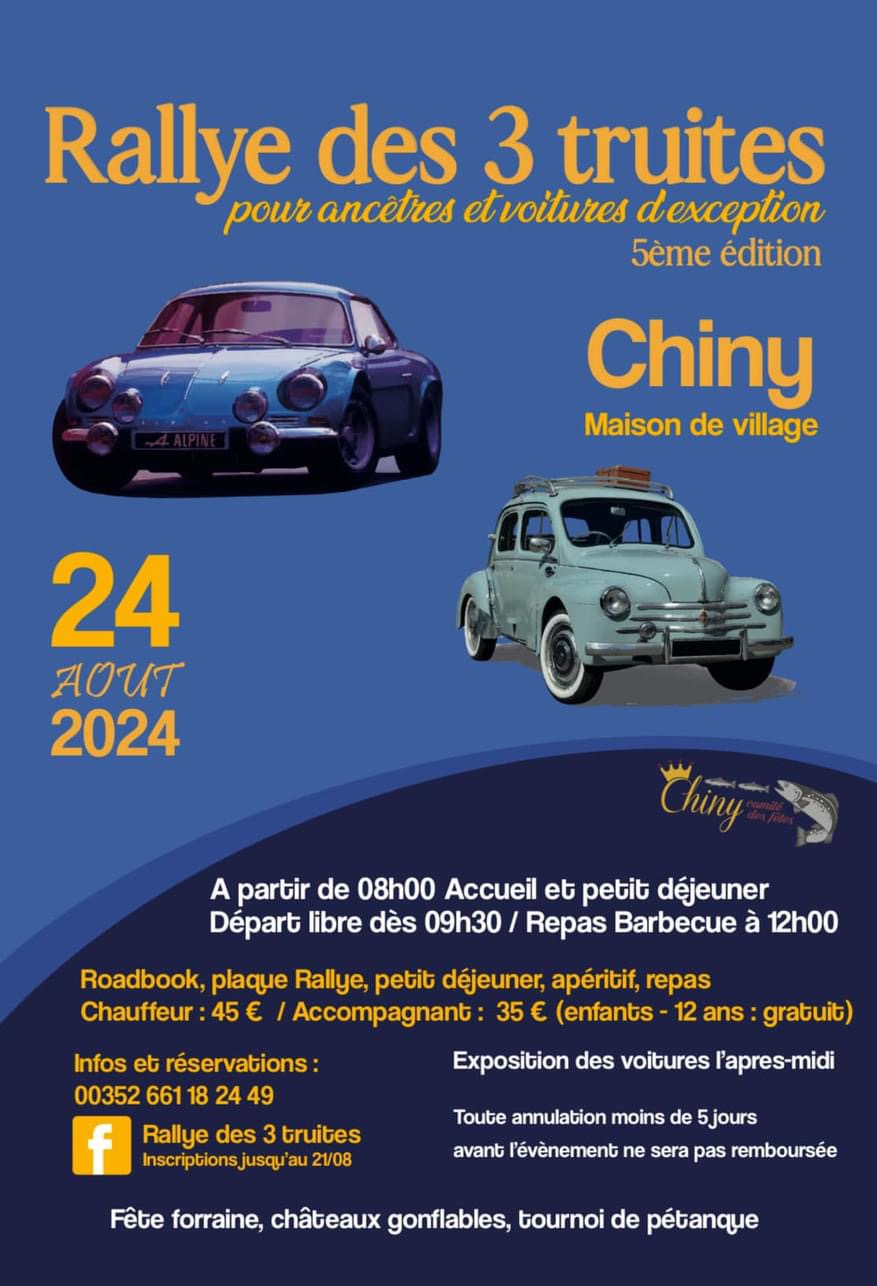 affiche deRallye des 3 truites
