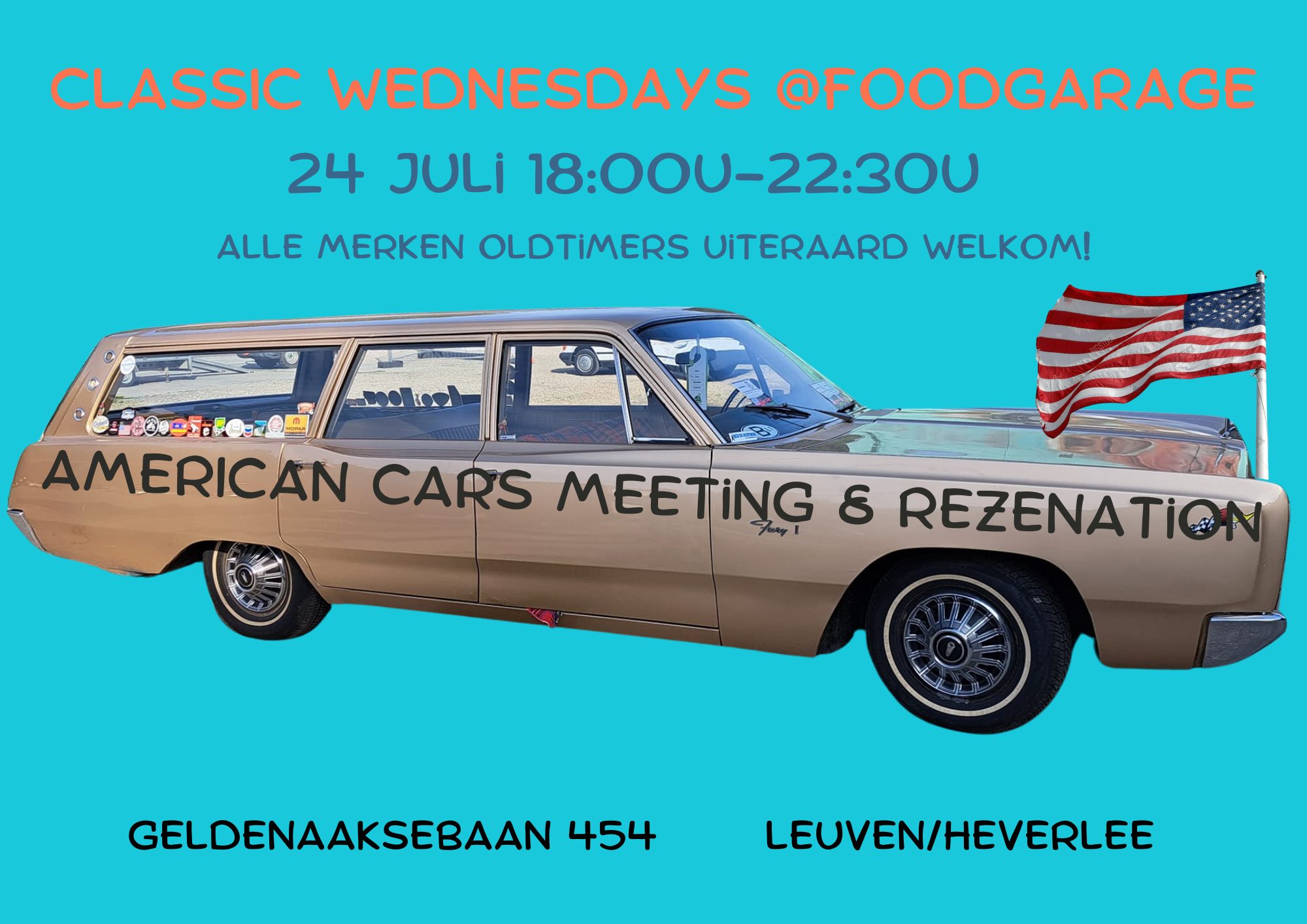 affiche deAmerican cars in de picture