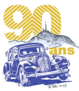 affiche deLes 90 ans de la Traction Avant CitroÃ«n