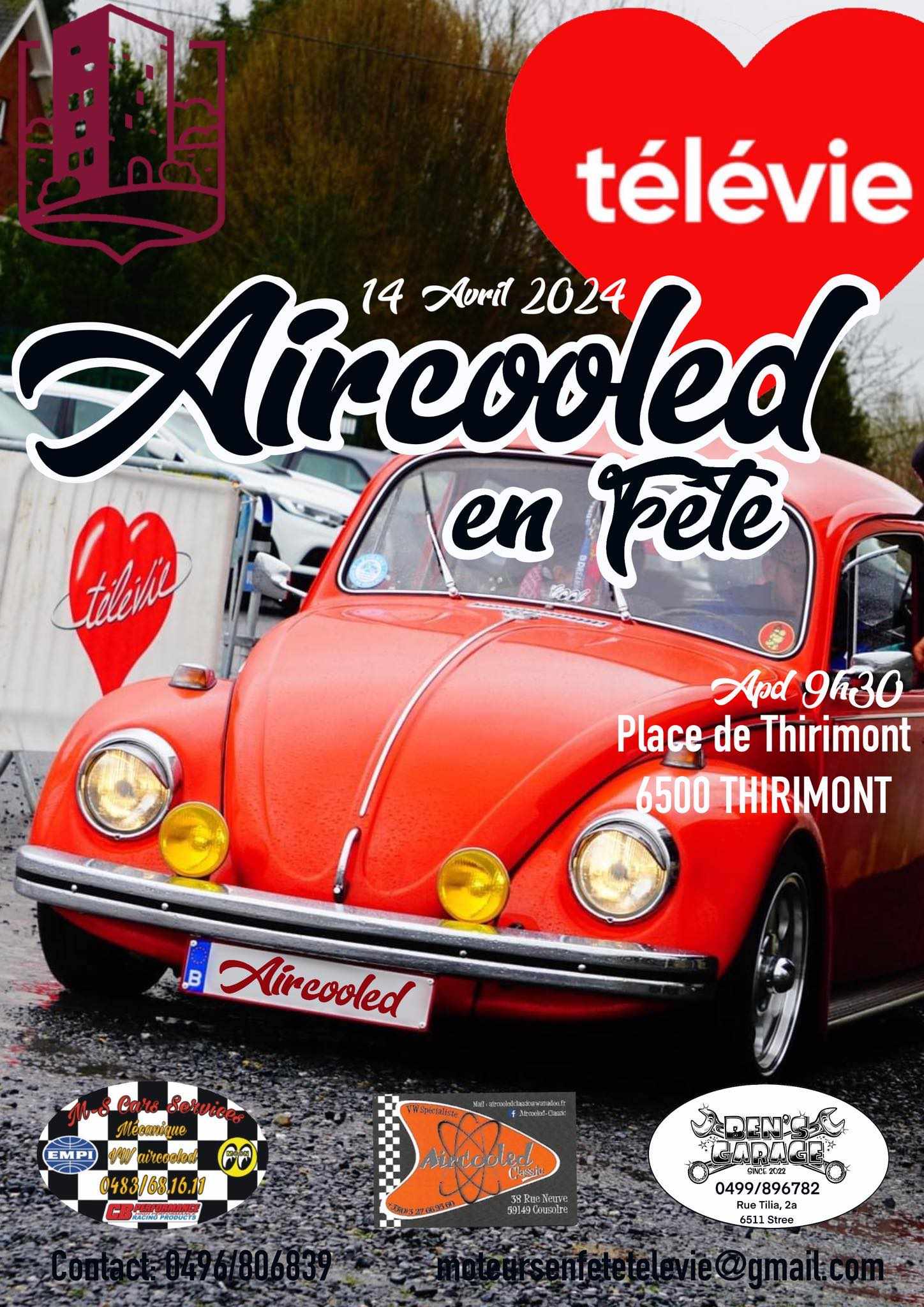 affiche deAircooled en FÃªte