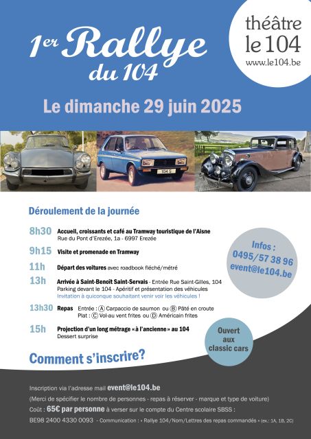 affiche deRallye du 104