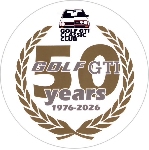 affiche de50 ans de la VW Golf GTI