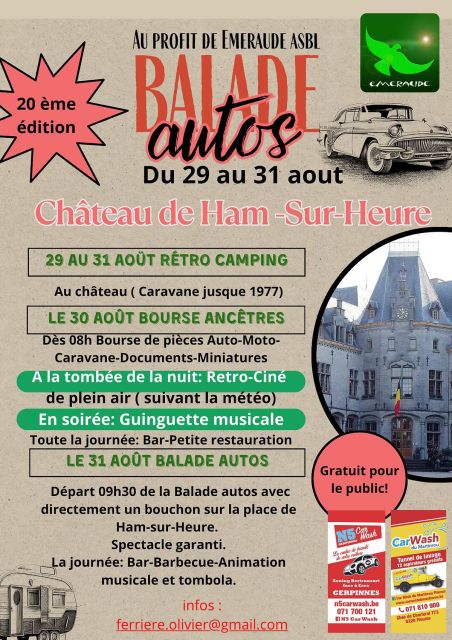 affiche de20ème Balade Autos