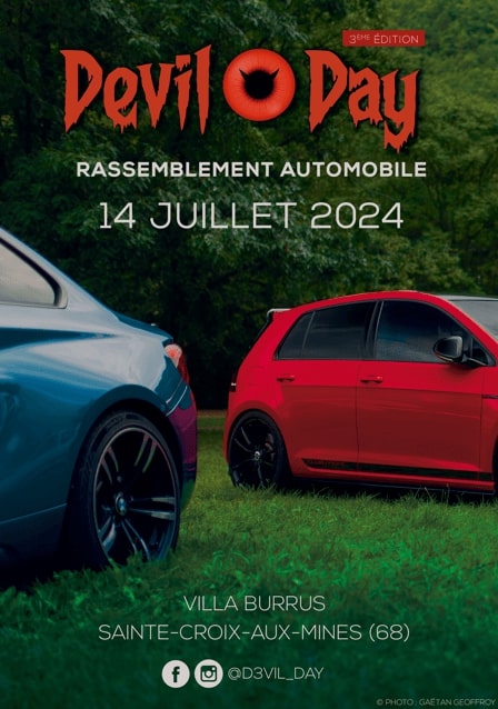 affiche deRassemblement automobile Devil Day