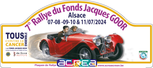 affiche de7Ã¨me Rallye du Fond Jacques Goor