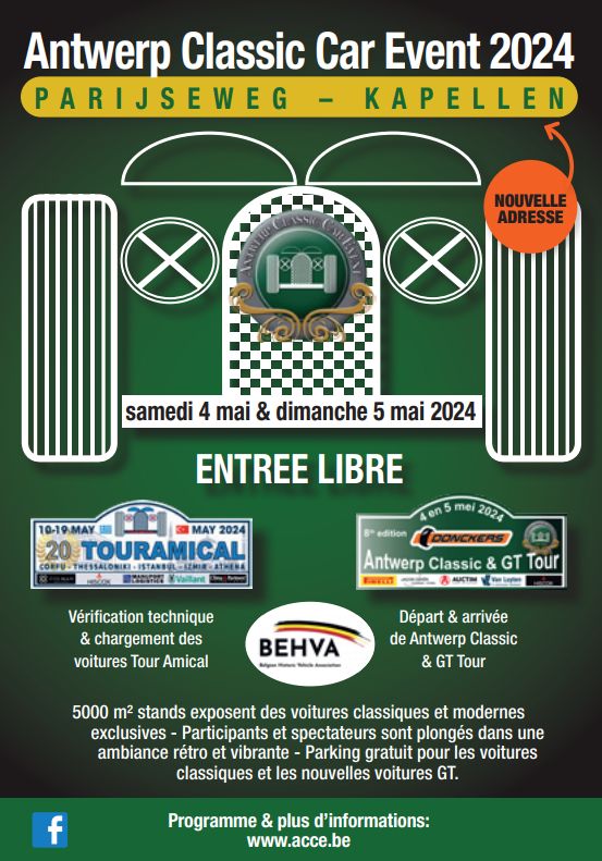affiche deANTWERP CLASSIC CAR EVENT