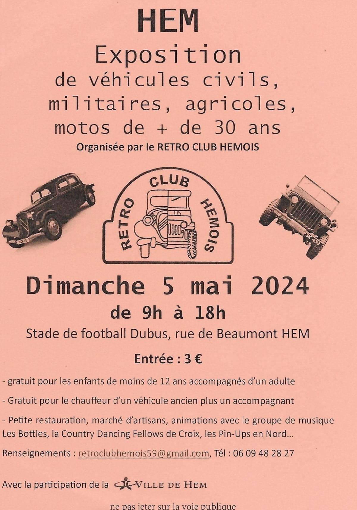 affiche deExposition de vÃ©hicules