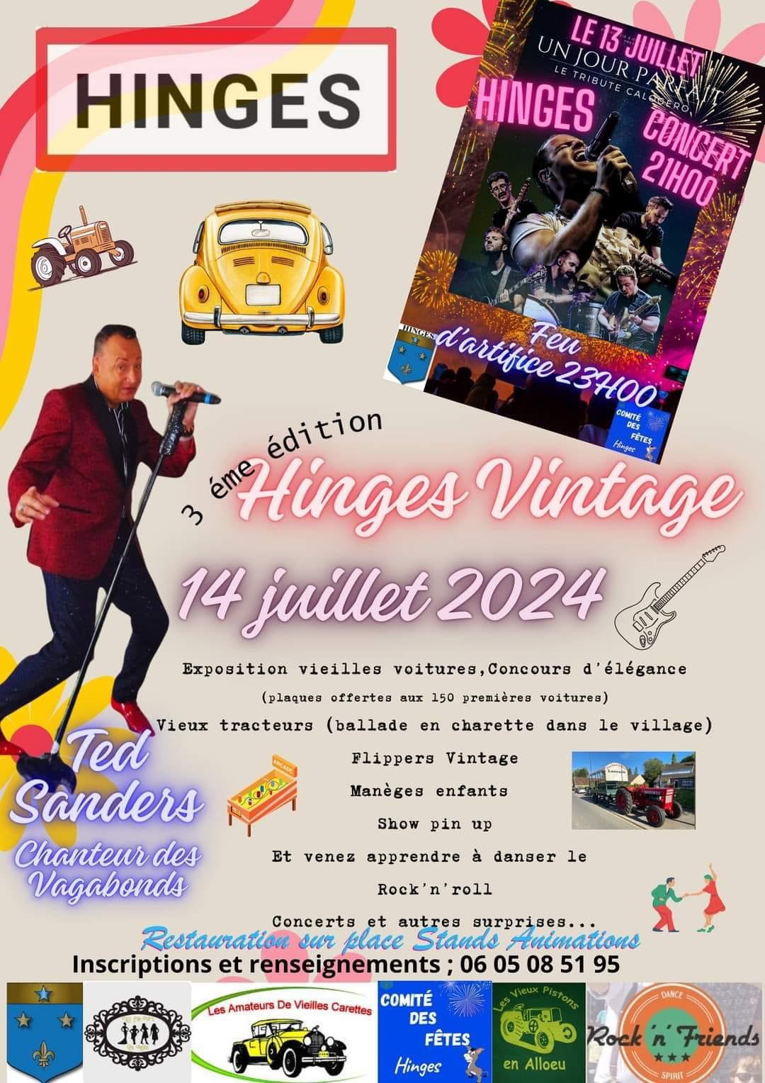 affiche deHinges Vintage