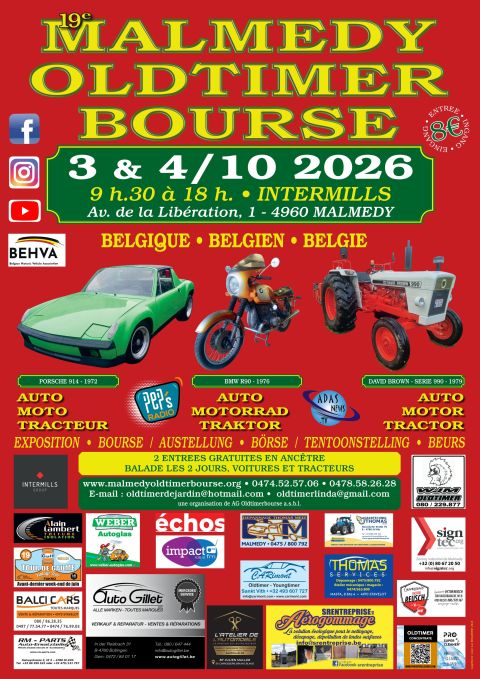 affiche deMalmedy Oldtimer Bourse