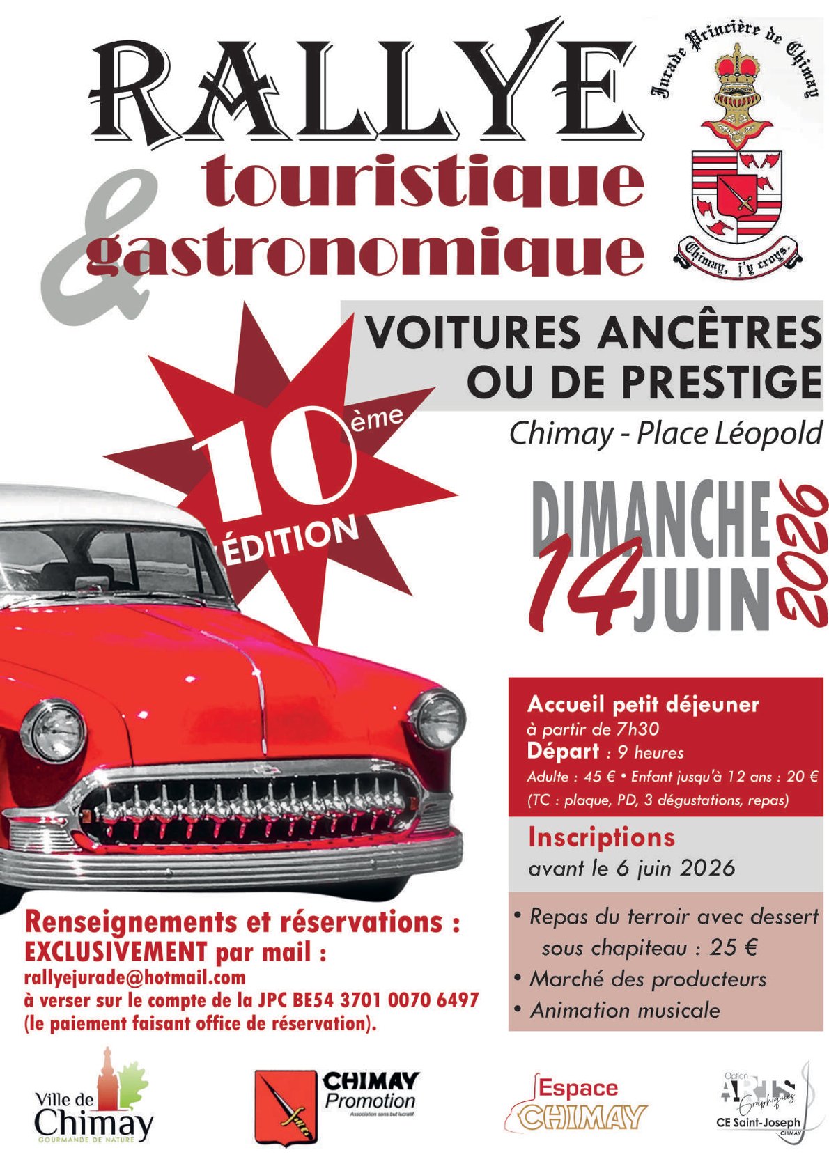 affiche deLa Jurade Princière de Chimay 