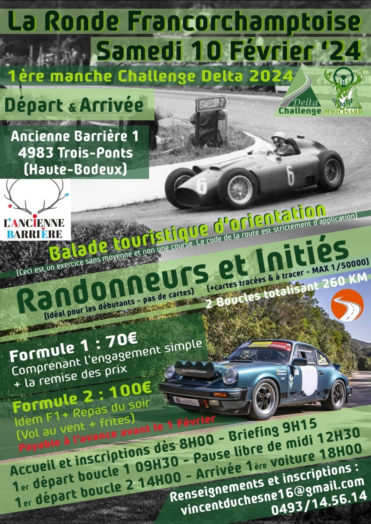 affiche deRonde Francorchamptoise - Challenge Delta