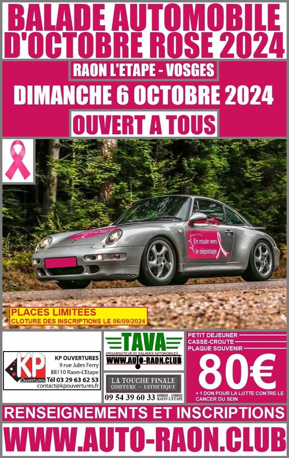 affiche deBalade Automobile d'Octobre Rose