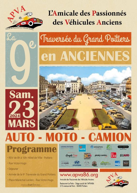 affiche de9e TRAVERSÃ‰E DE POITIERS EN Â«ANCIENNESÂ»