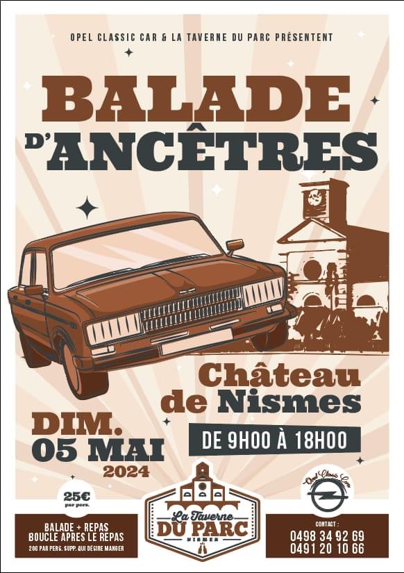 affiche deBalade d'AncÃªtres du ChÃ¢teau de Nismes