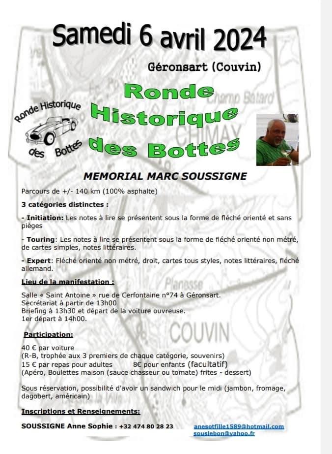 affiche deRonde Historique des Bottes