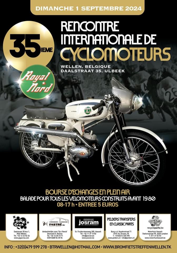 affiche de35Ã¨me Rencontre Internationale de Cyclomoteurs