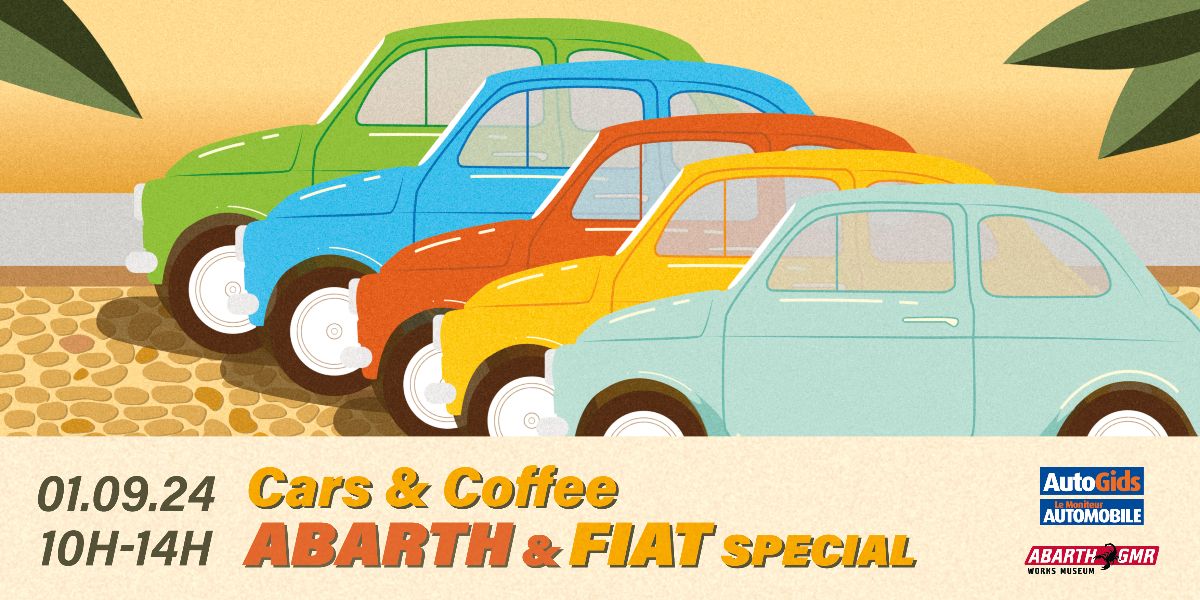 affiche deCars & Coffee - Abarth & Fiat
