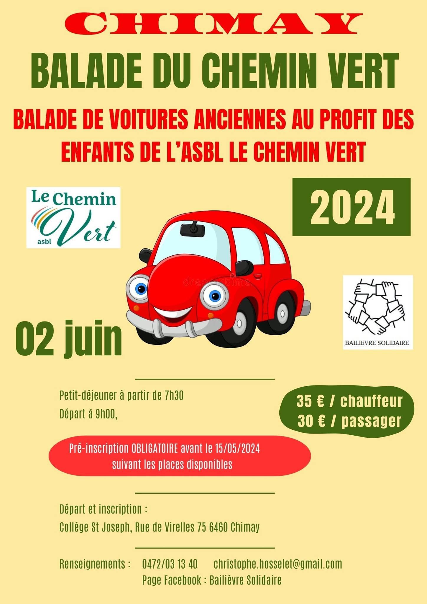 affiche deBalade du Chemin Vert