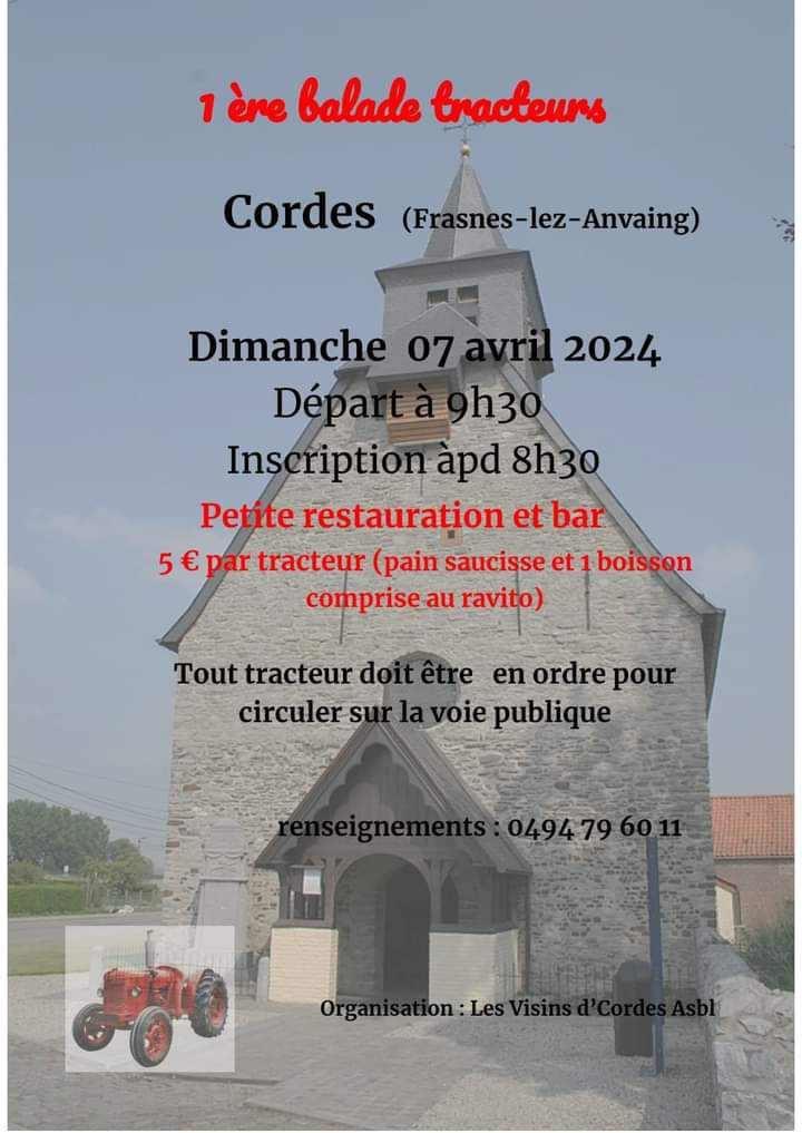 affiche de1Ã¨re Balade de tracteurs