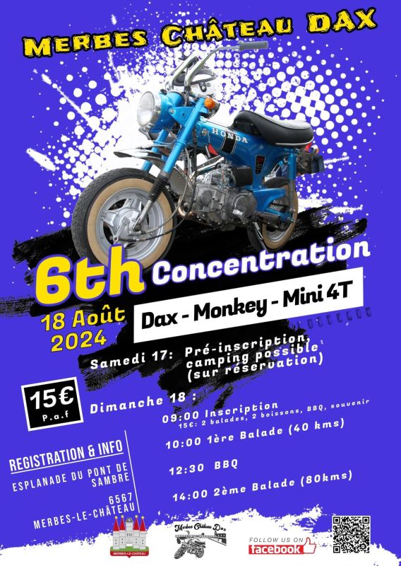affiche de6th Concentration Dax - Monkey - Mini 4T
