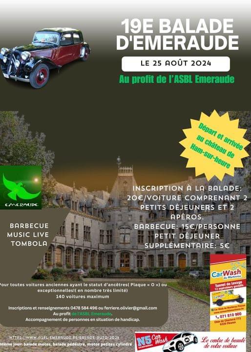 affiche de19Ã¨me Balade d'Emeraude