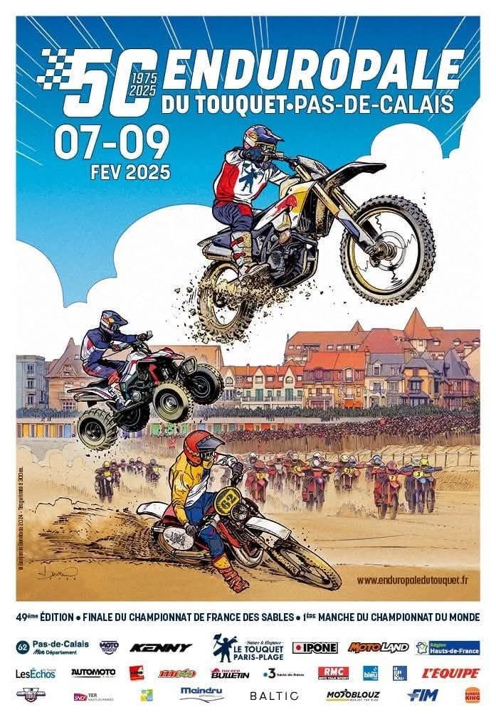 affiche deEnduropale du Touquet