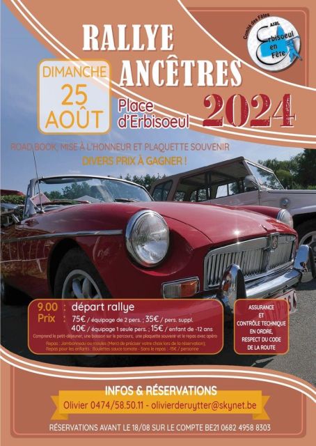 affiche deRallye d'ancÃªtres