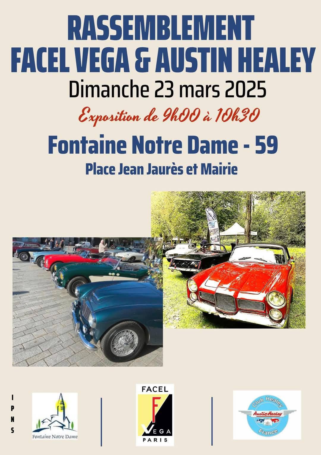 affiche deFacel Vega & Austin Healey