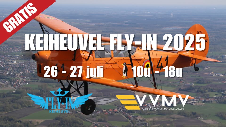 affiche deKeiheuvel Fly-ln & Oldtimers
