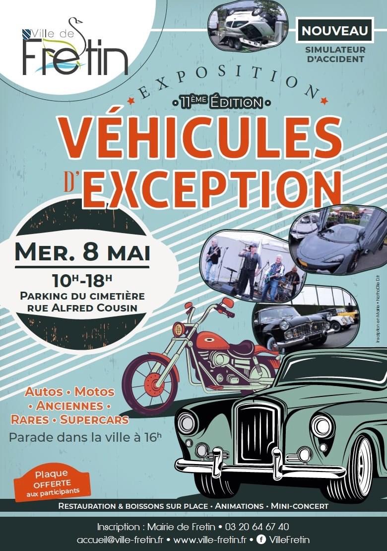 affiche deExposition pour Autos â€¢ MotosÂ â€¢ Anciennes â€¢ RaresÂ â€¢ Supercars
