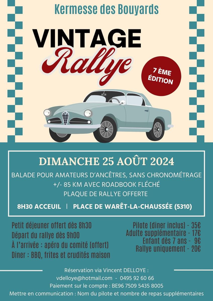 affiche de7Ã¨me Vintage Rally