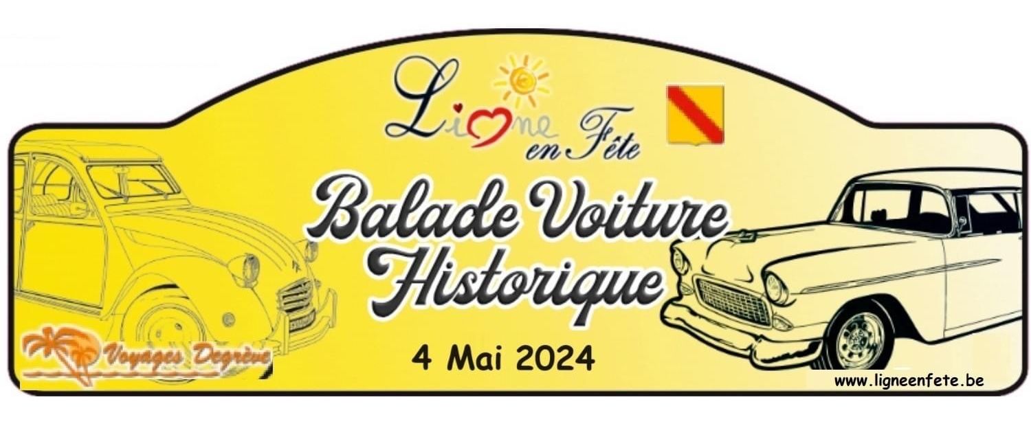 affiche deBalade de voitures historiques