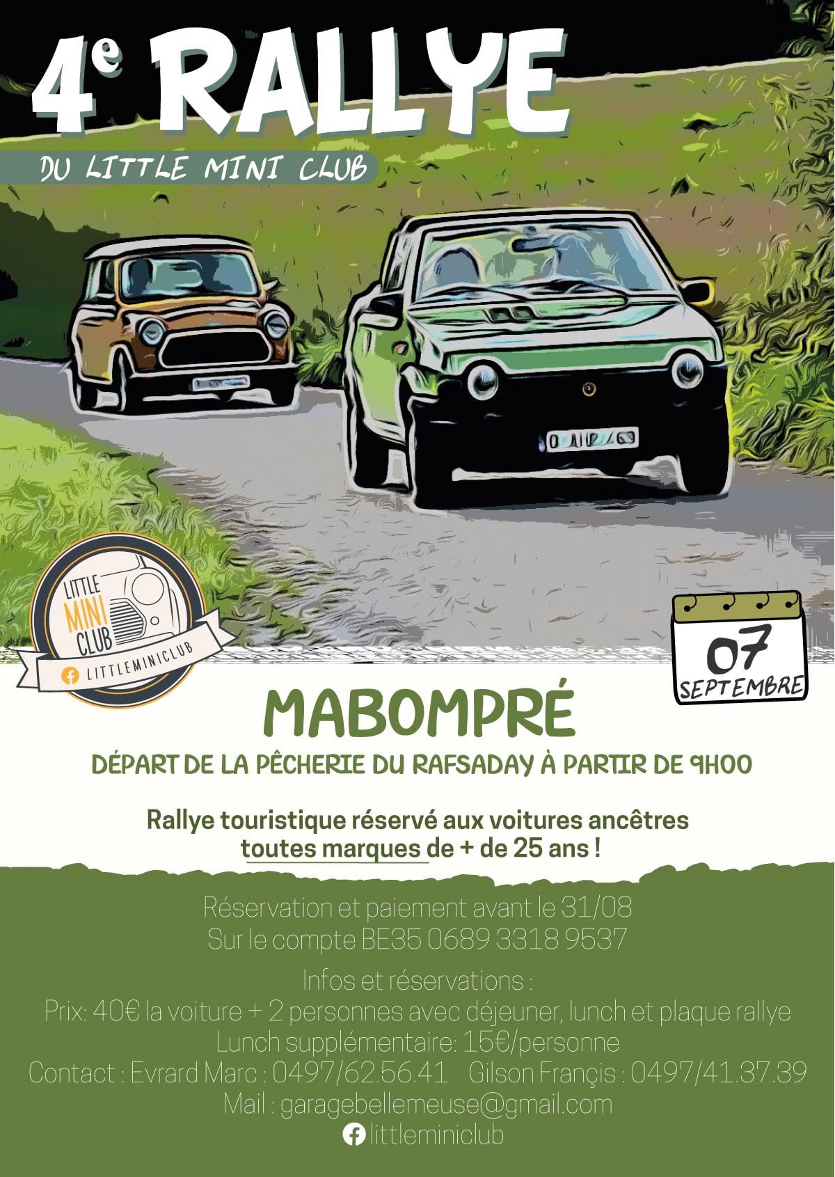 affiche de4ème Rallye du Little Mini Club