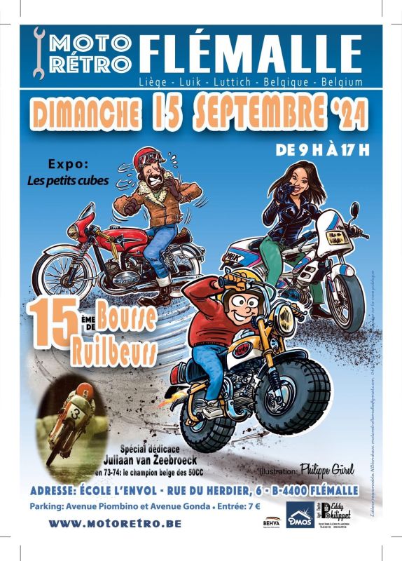 affiche deBourse Moto FlÃ©malle