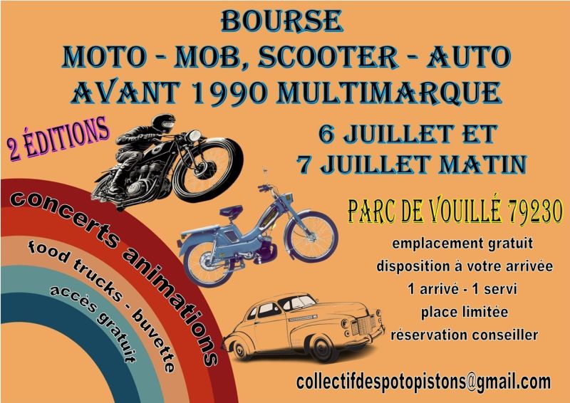 affiche deBourse Auto Moto