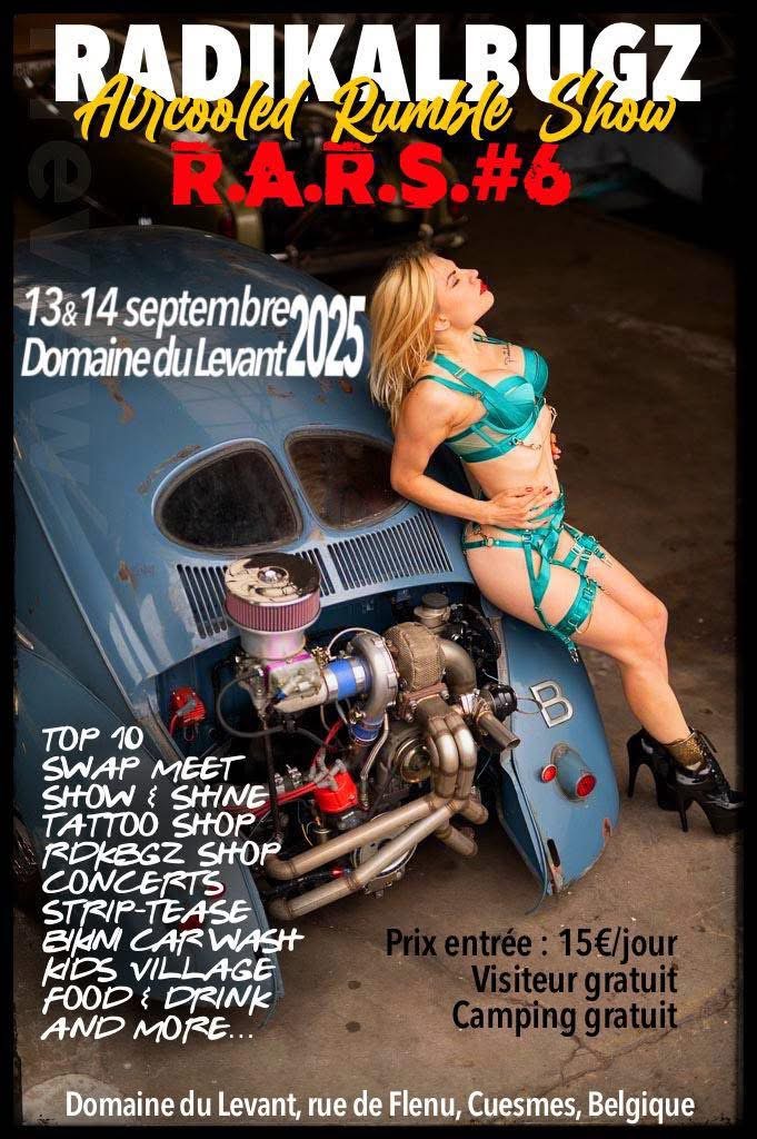 affiche deRadikalBugz’ Aircooled Rumble Show R.A.R.S #6