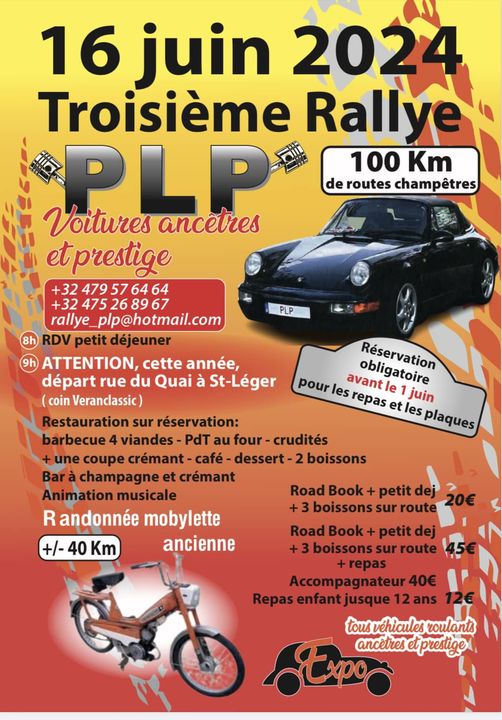 affiche de3Ã¨me Rallye PLP
