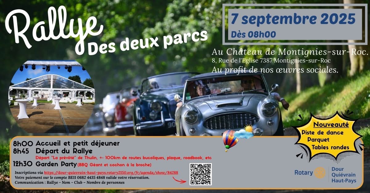 affiche deRallye des deux parcs